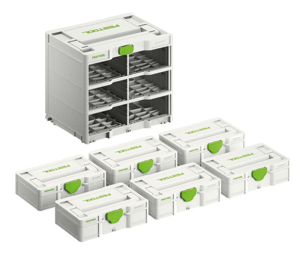 Festool Rack SYS3-RK/6 M 337-Set Systainer³ 577816 for