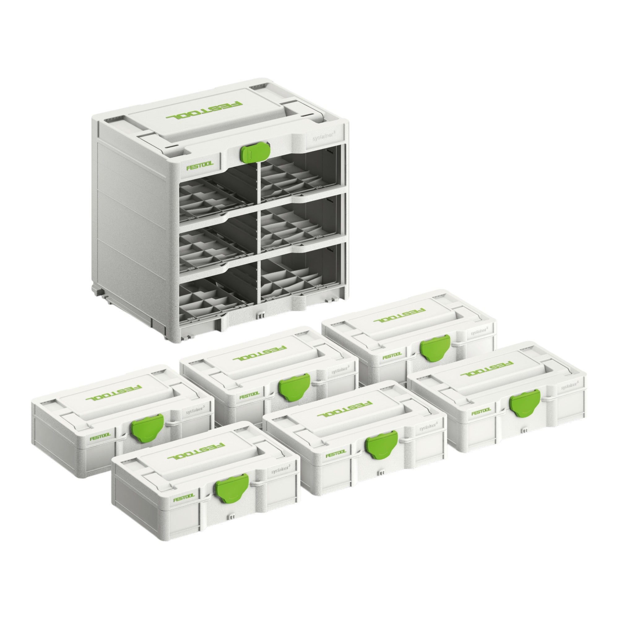 Festool Rack SYS3-RK/6 M 337-Set Systainer³ 577816 for