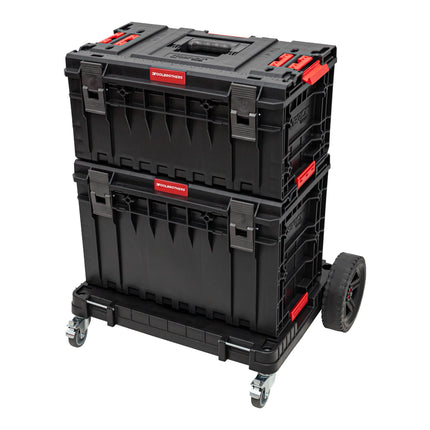 Toolbrothers RHINO XXL mobile transport trolley ECO Mobility+ rolling board with metal swivel wheels and brake