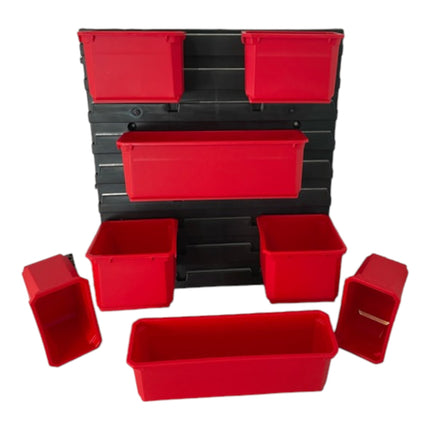 Toolbrothers RHINO Container Set No. 7 Workshop wall with 8 containers for RHINO L organiser height XL