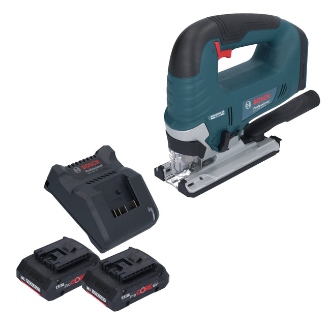 Bosch GST 18V-125 B Sierra de calar profesional sin cable 18 V 125 mm sin escobillas + 2x batería ProCORE 4,0 Ah + cargador