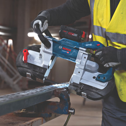 Bosch GCB 18V-127 Sierra de cinta profesional con acumulador 18 V 127 x 127 mm Brushless Solo ( 06012B7000 ) - sin acumulador, sin cargador