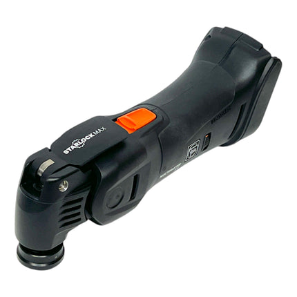 Fein Multimaster AMM 700 MAX AS herramienta multifunción sin cable 18 V Starlock Max Black Edition ( 71294161000 ) + 2x batería recargable 4,0 Ah + cargador + 33 piezas de accesorios + L-Boxx