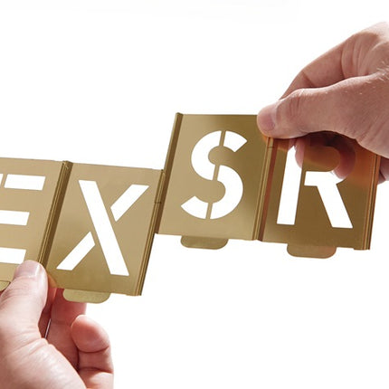 Juego de plantillas de marcado Kukko 327 ( 4000871762 ) letras A - Z chapa especial