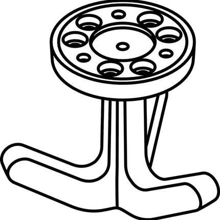 HEWI potrójny haczyk seria 477 ( 3000207486 ) matowy, elastyczny Wysokość 69 mm Ø 51 mm