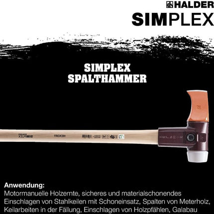 Halder Spalthammer SIMPLEX ( 4000815572 ) 4100 g Stiellänge 850 mm