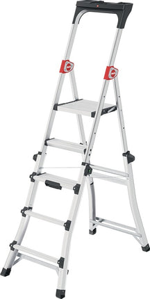 Hailo stepladder 100 Topline ( 9000463140 ) Steps 3-5 anodised aluminium telescopic