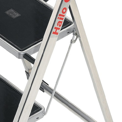 Hailo folding steps ( 9000463115 ) Steps incl. platform 3 aluminium with steel steps