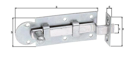 GAH Alberts window transom ( 8002580764 ) length 80 mm width 30 mm shape cranked extension 12 mm