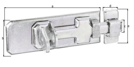 GAH Alberts security lock bolt ( 8002910406 ) length 140 mm width 55 mm