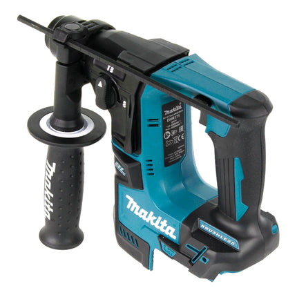 Martillo perforador a batería Makita DHR 171 SF1X3 18 V 1,2 J SDS-Plus Brushless + 1x batería recargable 3,0 Ah + cargador + juego de accesorios de 65 piezas + maletín