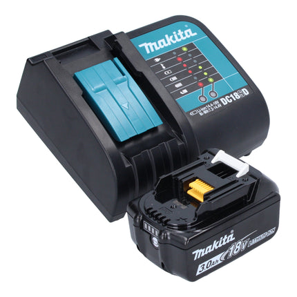 Martillo perforador a batería Makita DHR 171 SF1X3 18 V 1,2 J SDS-Plus Brushless + 1x batería recargable 3,0 Ah + cargador + juego de accesorios de 65 piezas + maletín