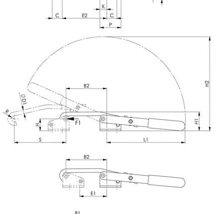 Abrazadera de bloqueo AMF nº 6847 ( 4000833522 ) tamaño 5