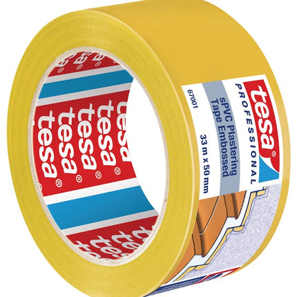 tesa PVC plastering tape 67001 ( 3000265336 ) cross-grooved Length 33 m Width 50 mm