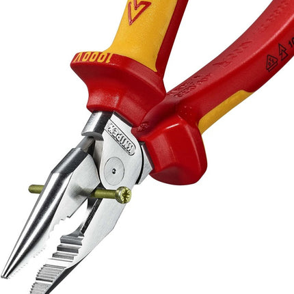 Alicates combinados de punta de aguja Knipex ( 8002875246 ) longitud 185 mm cromado VDE