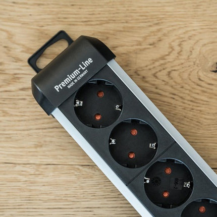 Listwa zasilająca Brennenstuhl Premium-Protect-Line ( 8001718837 ) 16 A 230 V czarna/srebrna 3 m PVC 1,5 mm²