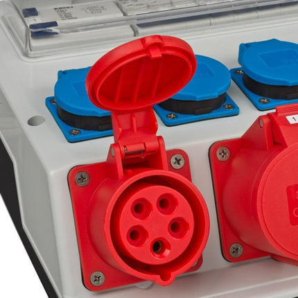 Distribuidor mural de plástico Brennenstuhl ( 4000873992 ) CEE-32 A, 5 polos