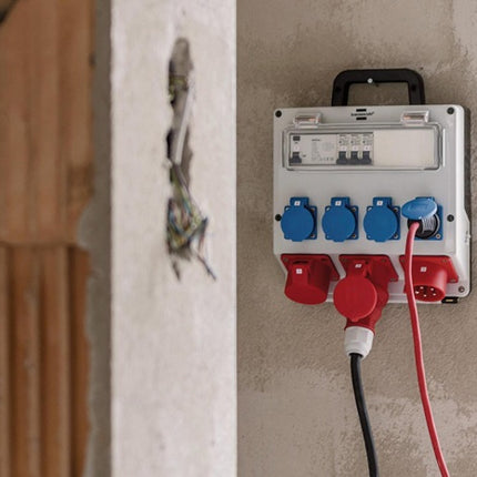 Distribuidor mural de plástico Brennenstuhl ( 4000873992 ) CEE-32 A, 5 polos