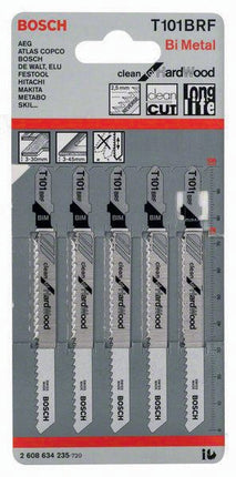 Bosch jigsaw blade T 101 BRF ( 8000346035 ) Total length 100 mm BIM