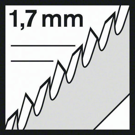 Bosch jigsaw blade T 101 BIF ( 4000837532 ) Overall length 83 mm BIM
