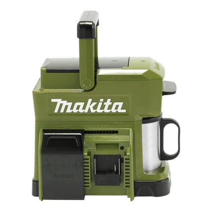 Makita DCM 501 ST2O Akku Kaffeemaschine 12 V max. / 18 V Olive + 2x Akku 5,0 Ah + Ladegerät