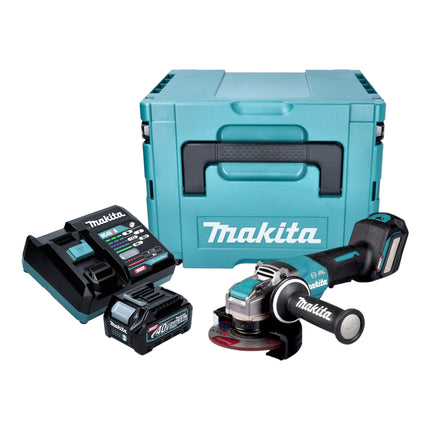 Makita GA 044 GD101 Akku Winkelschleifer 40 V max 125 mm X LOCK Brushless 1x Akku 2 5 Ah Ladegeraet Makpac 0 - toolbrothers