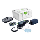 Festool ETSC 2 125 Basic Akku Exzenterschleifer 18 V 125 mm Brushless 1x Akku 4 0 Ah Ladegeraet Systainer 0 - toolbrothers