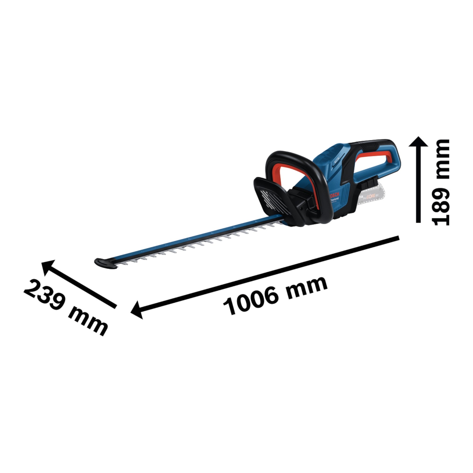 Tagliasiepi Bosch Professional 18V - Lama 50cm, Motore Brushless, Senza Filo - Foto 10