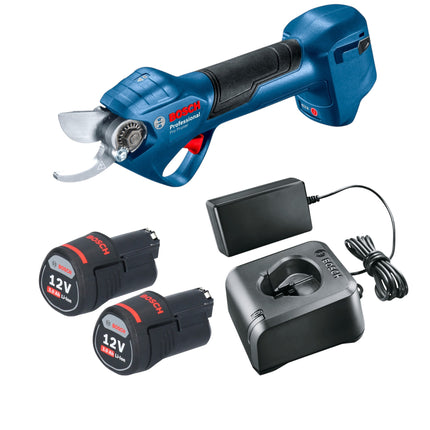 Bosch Pro Pruner Professional Akku Astschere 12 V 06019K1021 2x Akku 3 0 Ah Ladegeraet 0 - toolbrothers