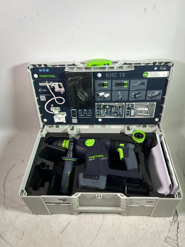 Festool KHC 18 EB Basic Akku Kombihammer 18 V 2 6 J SDS Plus Brushless 577447 Systainer Leicht Gebraucht 1 - toolbrothers