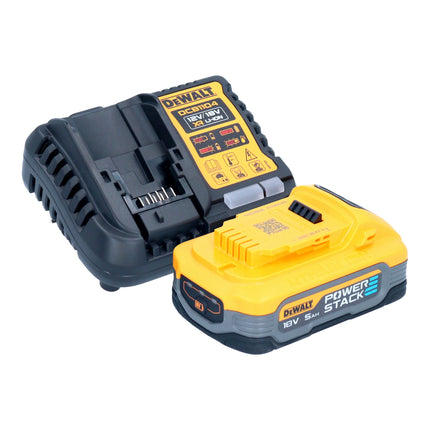 DeWalt DCS 570 H1T Akku Handkreissaege 18 V 184 mm Brushless 1x Powerstack Akku 5 0 Ah Ladegeraet TSTAK 3 - toolbrothers