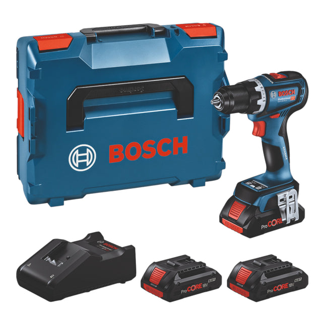Bosch GSR 18V 90 C Professional Akku Bohrschrauber 18 V 64 Nm Brushless 0615A5002R 3x ProCORE Akku 4 0 Ah Ladegeraet L Boxx 0 - toolbrothers