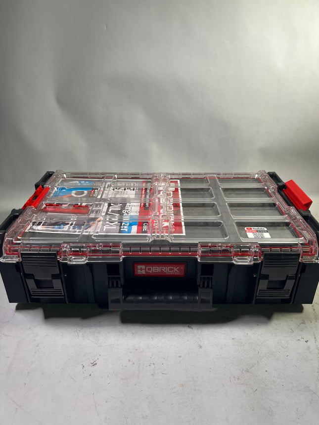 Qbrick System ONE Organizer 2XL 2 0 MFI stapelbar 582 x 387 x 172 mm 19 5 l IP66 mit Schaumstoffeinlage Beschaedigt 1 - toolbrothers