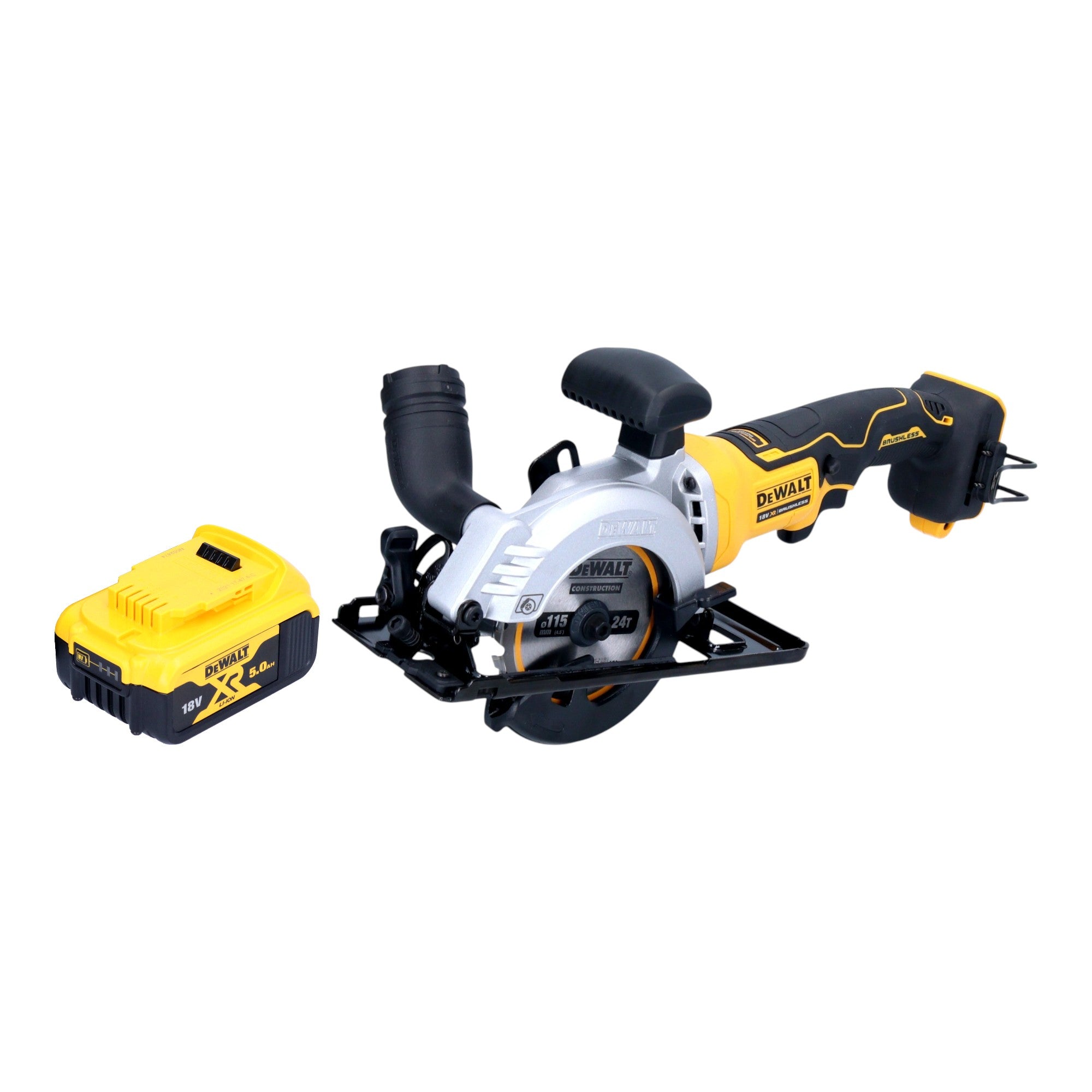 DeWalt DCS 571 N cordless circular saw 18 V 115 mm brushless 1x battery Ah without charger