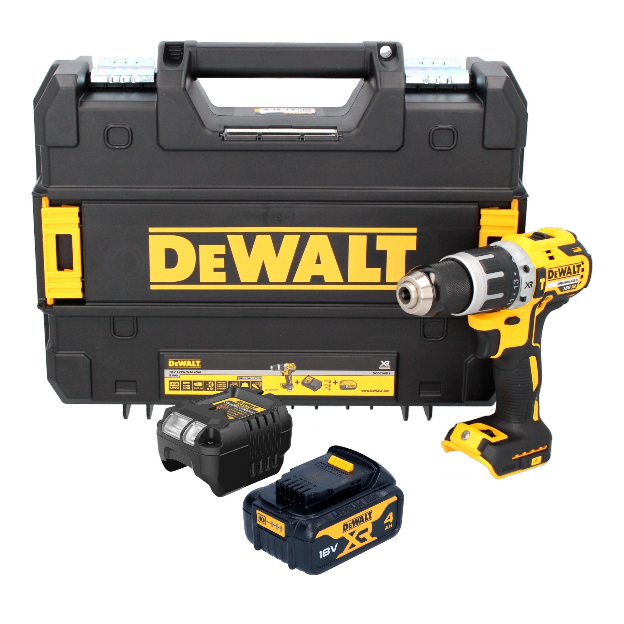 DeWalt DCD 796 M1T cordless impact drill 18 V 70 Nm brushless 1x