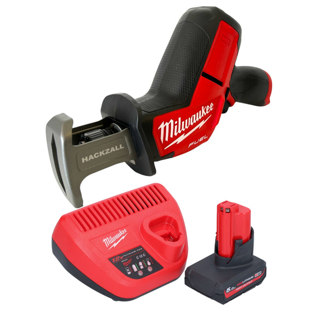 Milwaukee M12 CHZ 501 Akku Saebelsaege 12 V Brushless 1x Akku 5 0 Ah Ladegeraet 0 - toolbrothers