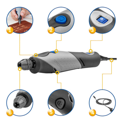 Dremel Stylo 2050 15 Multifunktionswerkzeug 9 Watt F0132050JM 15 tlg Zubehoerset 1 - toolbrothers