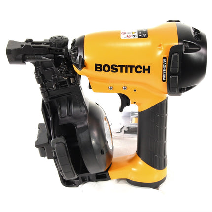 Bostitch RN46K-1-E CT Druckluft Nagler + RC10SQ-E Baustellen Kompressor + CPACK30 Druckluftschlauch 30m + Koffer - Toolbrothers