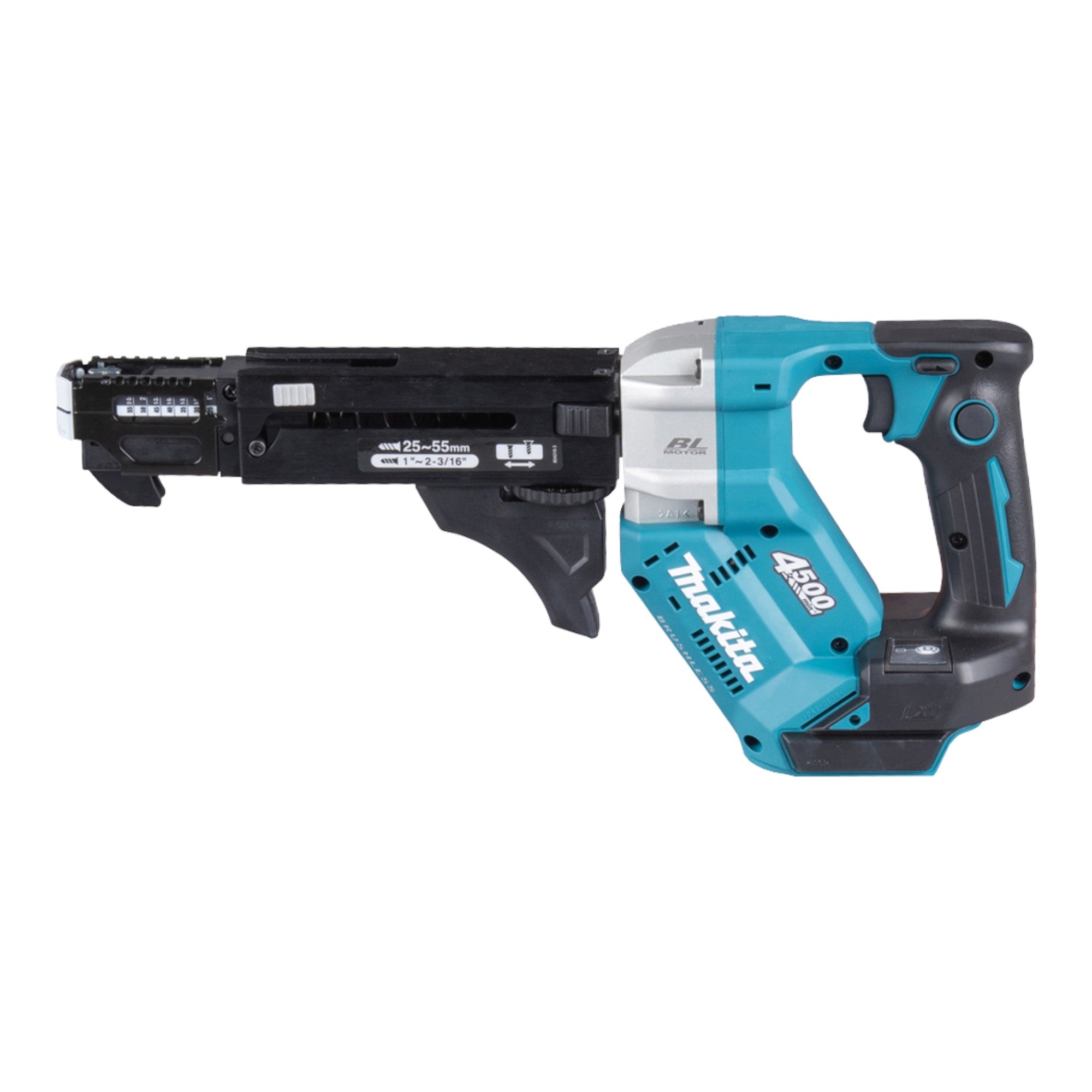 Makita DFR 552 RGJ Akku Magazinschrauber 18 V 25 - 55 mm Brushless + 2 ...
