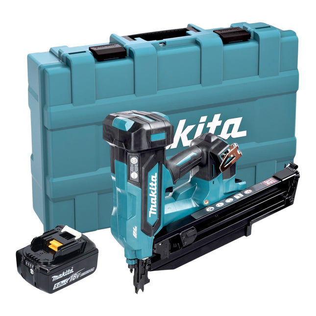 Makita DBN 901 T1K Akku Nagler 18 V 50 90 mm Brushless 1x Akku 5 0 Ah Koffer ohne Ladegeraet 0 - toolbrothers