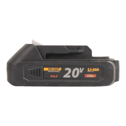 Procraft Starter Pack C20 6 5 Schnell Ladegeraet 20 V 6 5 A 2x 20 2A Akku 2 0 Ah 3 - toolbrothers