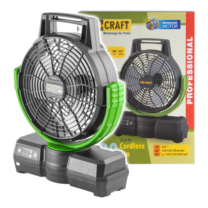 Procraft CF20bb Akku Ventilator 20 V 235 mm Solo ohne Akku ohne Ladegeraet 0 - toolbrothers