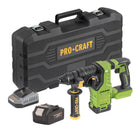 Procraft PHA30 bb c Akku Bohrhammer 20 V 2 8 J SDS plus Brushless 1x Akku 4 0 Ah Ladegeraet Koffer 0 - toolbrothers