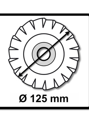 Bosch Fächerschleifscheiben X551 Expert for Metal 125mm, K60, 50 Stück ( 50x 2608606717 ) - Toolbrothers