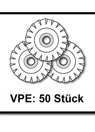 Bosch Fächerschleifscheiben X551 Expert for Metal 125mm, K60, 50 Stück ( 50x 2608606717 ) - Toolbrothers