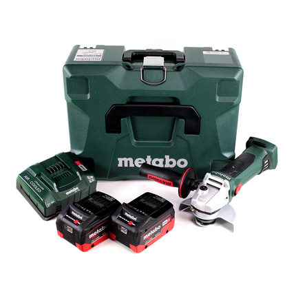 Metabo W 18 LTX 125 Quick Akku Winkelschleifer 18V 125mm ( 602174840 ) + MetaLoc + 2x Akku 5,5 Ah + Ladegerät - Toolbrothers