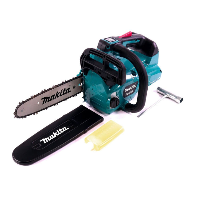 Makita DUC 256 Z Tronçonneuse à chaîne sans fil 36 V ( 2x 18 V ) Brushless 25 cm Solo - sans batterie, sans chargeur