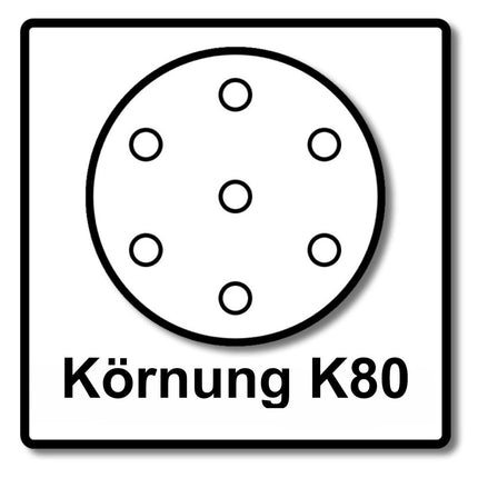 Makita papier ścierny rzep 125mm K80 50 szt. ( P-43642 ) do DBO BO DCW DWE GEX PEX SXE BOS