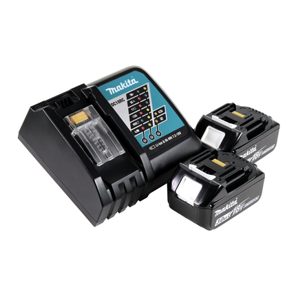 Makita DHR 242 RFJ Marteau perforateur sans fil 18V 2,0J SDS-plus Brushless + 2x batterie 3,0Ah + chargeur + Makpac