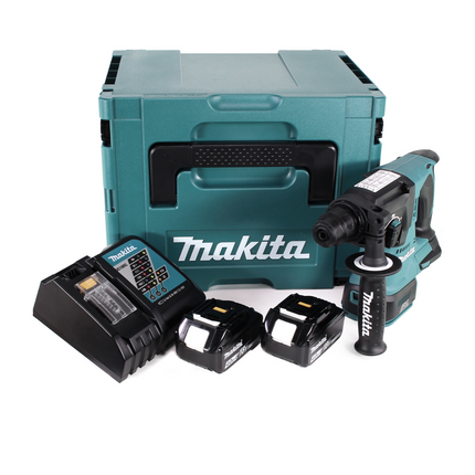 Makita DHR 242 RMJ Marteau perforateur sans fil 18V 2,0J SDS-plus Brushless + 2x batterie 4,0Ah + chargeur + Makpac